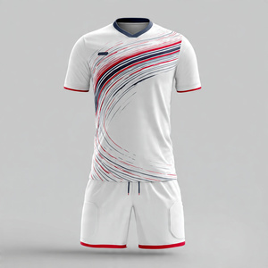 Conjuntos de Uniformes de Fútbol Personalizados 100% Poliéster, Camisetas de Fútbol, Pantalones Cortos Deportivos Estampados para Jóvenes - Product Image 1