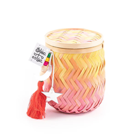 Boîte en bambou naturel écologique faite à la main pour l'emballage de cadeaux pour les décorations du Ramadan Eid 2026, provenant d'un fournisseur vietnamien