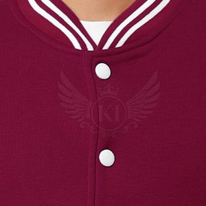 Meilleure vente Meilleur prix Vestes Letterman pour hommes Service OEM Vestes Letterman teintes unies pour hommes - Product Image 5