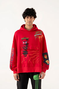 2024 <b>Christmas</b> New Style 100% Cotton Embroidery Hooded Sweatshirt Sublimated 500 Gsm Street Wear Heavyweight Winter Plain Dyed - Product Image 2