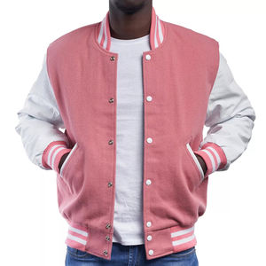 Chaquetas universitarias de lana de diseño personalizado de alta calidad 2025, nuevas chaquetas de Bombardero a prueba de viento a la moda, chaqueta de béisbol informal para hombres - Product Image 1