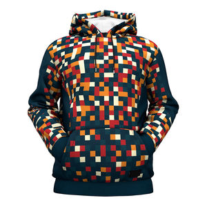 Sudadera con capucha con estampado de peces todo impreso para hombre, 100% poliéster, transpirable y cómodo, sudaderas informales de talla grande - Product Image 1