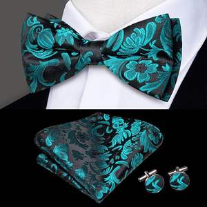 Fashion Plaid Bow Ties <b>for</b> <b>Men</b> Solid Color Silk Bowtie Tuxedo Male Marriage Casual Outdoor Butterfly <b>Cravat</b> Wedding Party Bowtie - Product Image 5