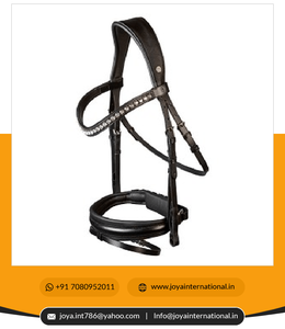 Bride en cuir de cheval de fabricant indien de haute qualité à vendre Bride à mordiller Tokyo personnalisée pliée - Product Image 4