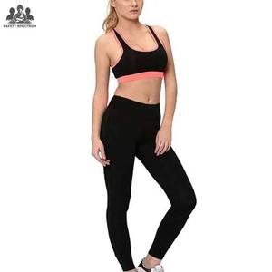 Conjunto Deportivo de 2 Piezas con Leggings de Yoga de Punto Sin Costuras con Logotipo Frontal, Transpirable y Ecológico para Mujer - Product Image 6