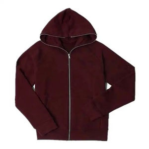 Vente en gros – Nouvelle collection : Blouson à capuche zippé en molleton léger de coton, sur mesure, pour homme, grandes tailles, hiver, vierge - Product Image 5