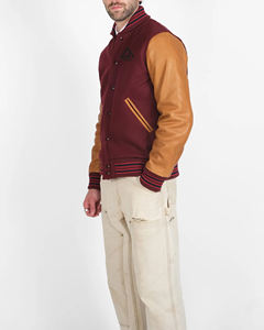 Chaqueta Universitaria Personalizada para Hombre, Estilo Béisbol, Ropa Casual para Exteriores, Diseño Duradero y Moderno, 100% Algodón, el Mejor Producto AKO - Product Image 3