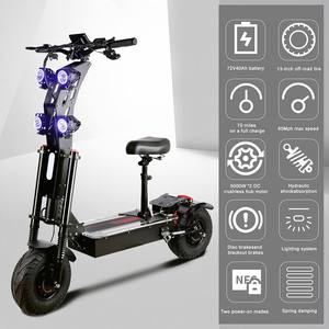 สกู๊ตเตอร์พับได้ HOT มอเตอร์คู่ 10000W 72V40A กำลังแรง สกู๊ตเตอร์ไฟฟ้า ความเร็วสูง - Product Image 6