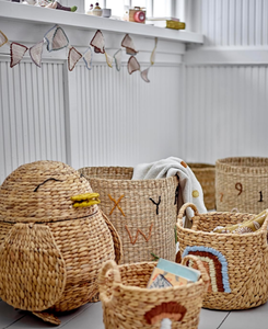 Juego de 2 piezas de cesta de jacinto de agua hecha a mano ecológica Sisu - Product Image 4