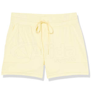 Short de course en molleton de coton pour femmes le plus vendu respirant avec décoration de boutons et design personnalisable - Product Image 4