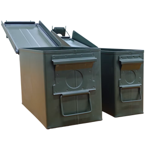 <b>Waterproof</b> Airtight Steel Ammo Case OEM/ODM Customized Rugged Durable Container for Hunting Outdoor Gear Emergency <b>Storage</b> - Product Image 1