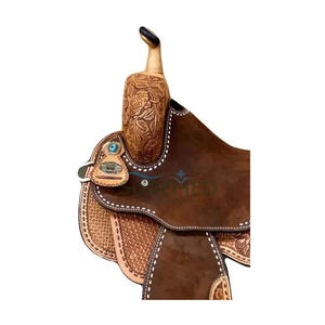 อานม้าตะวันตก หนังแท้ ทนทาน นั่งสบาย ใช้ซ้ำได้ สำหรับขี่ม้ากลางแจ้ง ขายส่ง - Product Image 4