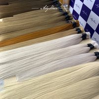 Perruque la plus vendue, cheveux humains vietnamiens 100% vierges en vrac, qualité supérieure, sans nœuds, sans perte, couleur personnalisée, vente directe usine