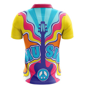 เสื้อโปโลพิมพ์ซับลิเมชันสำหรับผู้ชายและผู้หญิงเสื้อโปโลแบบระเหิดตามสั่ง - Product Image 2