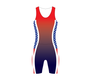 Maillot et short d'aviron sur mesure Unisuit une pièce pour les équipes d'aviron du collège et du club - Product Image 2