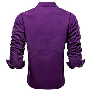 Camisa de vestir formal de manga larga de algodón 100% de último diseño al por mayor camisa informal ajustada personalizada para hombres - Product Image 5