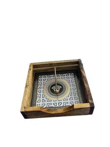 Wholesale Cheap Wooden Printed Serving Tray with Attractive Print for Hotels & Cafes Elegant Wooden Printed Tray for Home Decor - Product Image 2