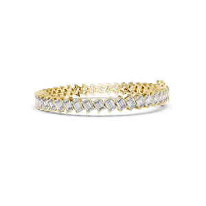 7.52 CT Lab Grown Diamond Tennis Bracelet <b>Emerald</b> Cut 18KT, 14KT, 10KT Gold & 925 Silver Rose, Yellow, White Gold Options - Product Image 4