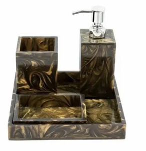 Juego de 7 piezas de baño de resina de moda para el hogar Hotel restaurante accesorios de tamaño personalizado a precio bajo en la India - Product Image 2