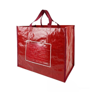 Sac à fermeture éclair EcoStrong tissé personnalisé robuste PP laminé imprimé étanche réutilisable boîte sac pour usage quotidien vente au détail - Product Image 4