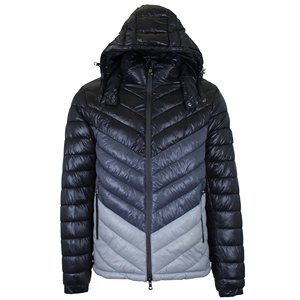 Windproof winter wear <b>padded</b> puffer jacket men warm stand collar <b>coat</b> OEM nylon quilted jacket plus size option - Product Image 6
