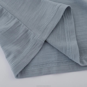 เสื้อยืดคอกลมแขนสั้นสำหรับผู้หญิง, เสื้อยืดลำลองคอกลมแขนสั้นผ้าฝ้าย100% เป็นมิตรต่อสิ่งแวดล้อมปรับสีและขนาดได้ - Product Image 3