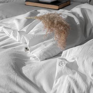 Juego de funda de edredón clásico de lino y algodón 100% personalizado en colores colección de ropa de cama de 3 piezas 200TC uso doméstico y hotelero para todas las estaciones - Product Image 5