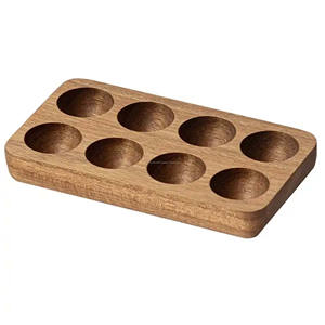 ชุดถาดวางไข่ไม้สีทองแบบเรียบง่ายรูปทรงสี่เหลี่ยมอุปกรณ์ในครัว - Product Image 2