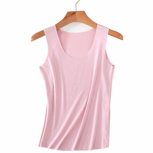 Custom Womens <b>Black</b> V Neck Seamless Tank <b>Top</b> Smooth Breathable <b>High</b> Elasticity Fitted Summer Base Layer Camisole - Product Image 3
