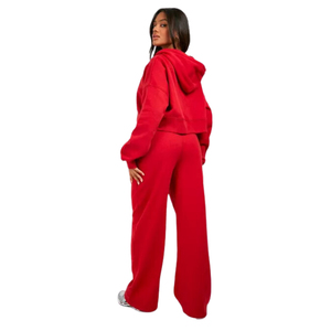 Wholesale <b>women</b> tracksuit OEM service crop top and <b>trouser</b> athletic wear Custom logo <b>women</b> tracksuit wholesale - Product Image 2