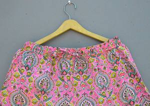 Boxer en coton imprimé bloc à la main unisexe doux et confortable taille élastique respirant pratique avec fermeture à cordon - Product Image 2