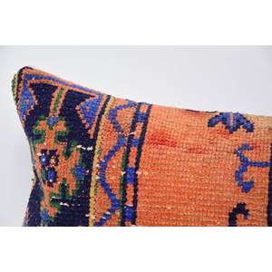 Multicolor Bohemian Kantha Patchwork Wool Pillow 16x48 Inch <b>Vintage</b> Floral Embroidered Woven Portable for <b>Bedding</b> Sofa Use - Product Image 2