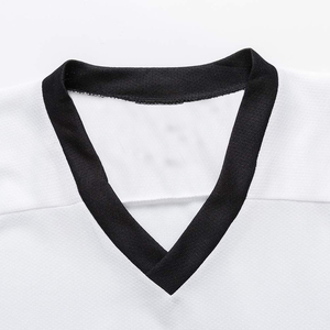 เสื้อเจอร์ซีย์เล่นฮ็อกกี้น้ำแข็งมืออาชีพเครื่องแบบโปรพิมพ์ลายซับลิเมชันแห้งเร็วทนทานงาน OEM ตามสั่ง - Product Image 5