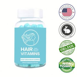 Özel Marka Toptan Saç Çıkarma ve Yeniden Çıkarma İçin En İyi Vegan Organik Vitamin Takviyesi Jelibonları - Product Image 4