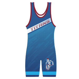 Venta al por mayor sublimada de alta calidad traje de levantamiento de pesas moda camiseta de lucha libre 2023 - Product Image 6