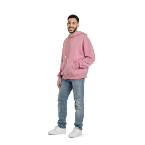 TRENDY DESIGNS Hoodie Sweatpants Men Premium Fleece Relaxed Sweatsuit Set en rose orchidée avec poches et intérieur brossé doux - Product Image 5