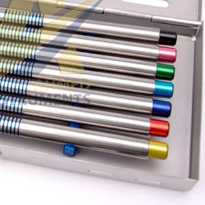 Ensemble de 07 Embouts Enduits en Titane Bleu, Cassette Dentaire Gratuite, Instrument Dentaire par SUAVE SURGICAL INSTRUMENTS - Product Image 5