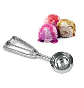 สินค้าขายดีปี 2025 ที่ตักไอศกรีมสแตนเลส, ที่เสิร์ฟไอศกรีม, ช้อนไอศกรีม, ที่ตักของหวาน, ที่ตักไอศกรีมโลหะ - Product Image 6