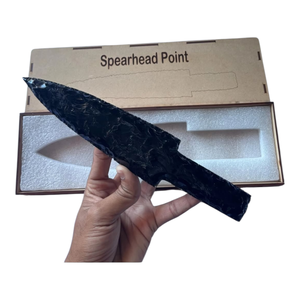 Figuras de Cuchillo de Obsidiana Negra Natural, Decoración de Cristal para el Hogar y la Oficina, Adornos de Piedra, Estatua de Daga para Altar, Herramientas y Suministros de Wicca - Product Image 3