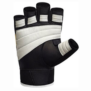 Unisex de alta calidad de cuero de neopreno medio dedo transpirable antideslizante soporte de muñeca personalizado Fitness guantes de levantamiento de pesas - Product Image 6