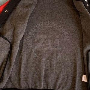 Veste d'hiver pour homme grande taille en gros, style lettreman, utilisation en extérieur, col montant, écologique, respirante, légère, logo frontal - Product Image 3