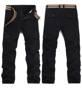 Pantalon cargo personnalisé direct usine pour hommes 100% coton multi-poches pantalon cargo style streetwear OEM - Product Image 4
