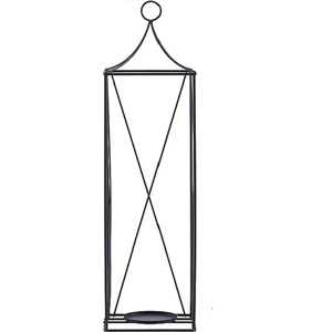 Vintage Promotion Metal <b>Black</b> <b>Lantern</b> With Smooth Finished Wedding Home Indoor Outdoor Garden Decorative <b>Candle</b> Holder - Product Image 5