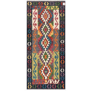 Alfombra Kilim de Maimana, Afganistán, 196 x 85 cm, Alfombras y Juegos de Alfombras - Product Image 1
