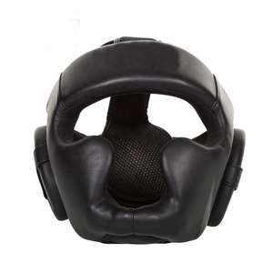 Premium Mate Leather <b>Head</b> Guard with iron frame for Boxing, MMA and Maui Thai Professional Customized <b>Training</b> Boxing <b>Head</b> Guard - Product Image 5