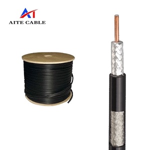 Coaxial <strong>Cable</strong> <strong>RG6</strong> 1.02mm <strong>CCS</strong> FPE Bonded Al Foil 90% Al Braid High Shield PVC Jacket White/Black