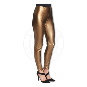 Pantalons en cuir sur mesure pour jeunes femmes, styles OEM chics et élégants - Product Image 3