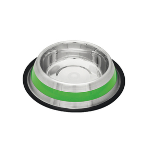 Stainless Steel <b>Feeder</b> Model Green Stripe - Size L - Product Image 1