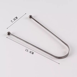 Professional Custom Logo Stainless Steel <b>Metal</b> <b>Tongue</b> <b>Scraper</b> Oral Care <b>Tongue</b> Cleaner for Fresh Breath - Product Image 4