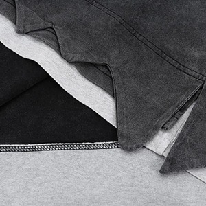 Sudadera con media cremallera para hombre, 100% algodón, lavado ácido, estilo crop, alta calidad, venta al por mayor, fabricantes, personalizado - Product Image 3